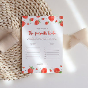 How Old Were The Parents, Berry Sweet Baby Shower Invitation