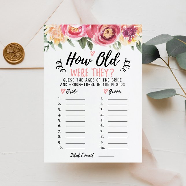 How old were they Bridal Shower or Hen Party Card (Creator Uploaded)