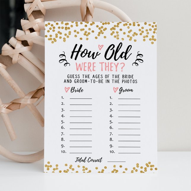 How old were they Bridal Shower or Hen Party Card (Creator Uploaded)