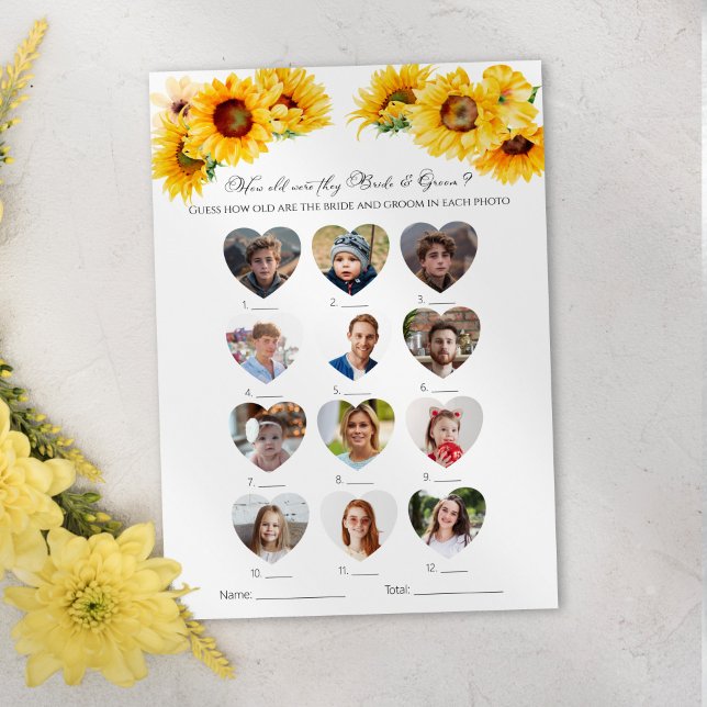 How Old Were They Bride And Groom Bridal Shower Invitation (Creator Uploaded)