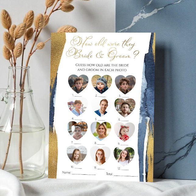 How Old Were They Bride And Groom Bridal Shower Invitation (Creator Uploaded)