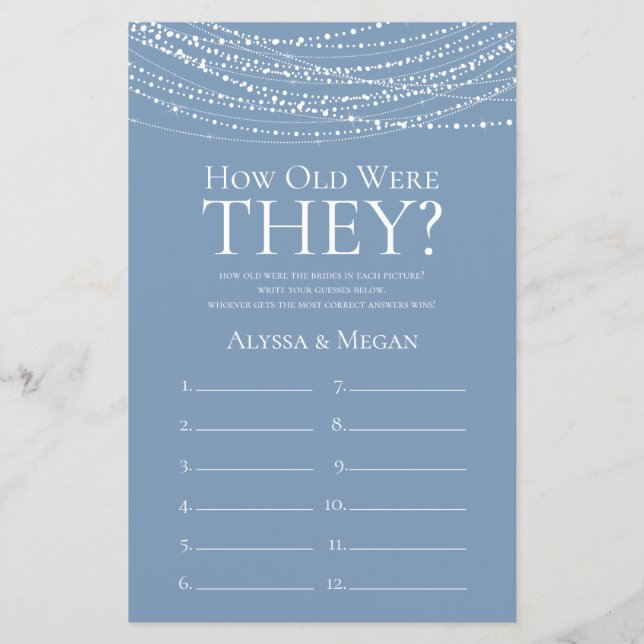 How Old Were They Dusty Blue Lights LGBTQ (Front)