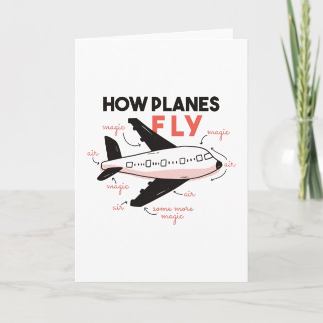 How Planes Fly Card (Front)