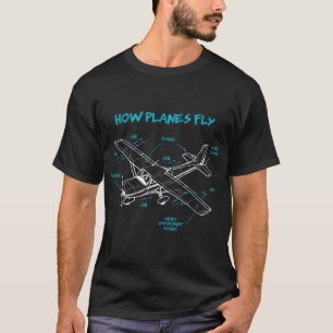 How Planes Fly Funny Aviation Gift RC Plane Pilot T-Shirt