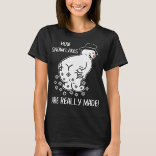 How Snowflake Are Really Made Funny Christmas Xmas T-Shirt