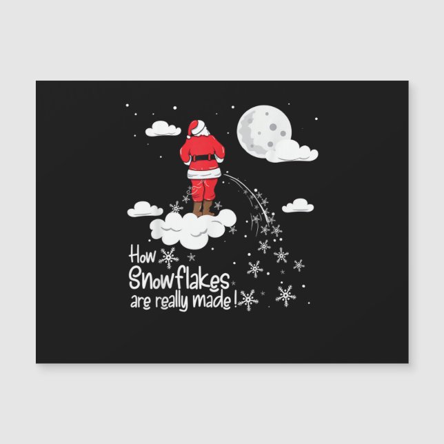 How Snowflakes Are Really Made Funny Christmas San (Front)