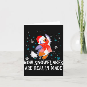 How Snowflakes Are Really Made Snowman Funny Chris Card