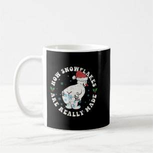 How Snowflakes Are Really Made Snowman Retro Chris Coffee Mug