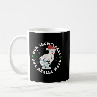 How Snowflakes Are Really Made Snowman Retro Chris Coffee Mug