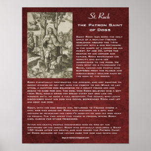 How St. Roch Became the Patron Saint of Dogs Poster