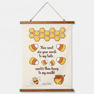 How Sweet Are Your Words Candy Corn Hanging Tapestry