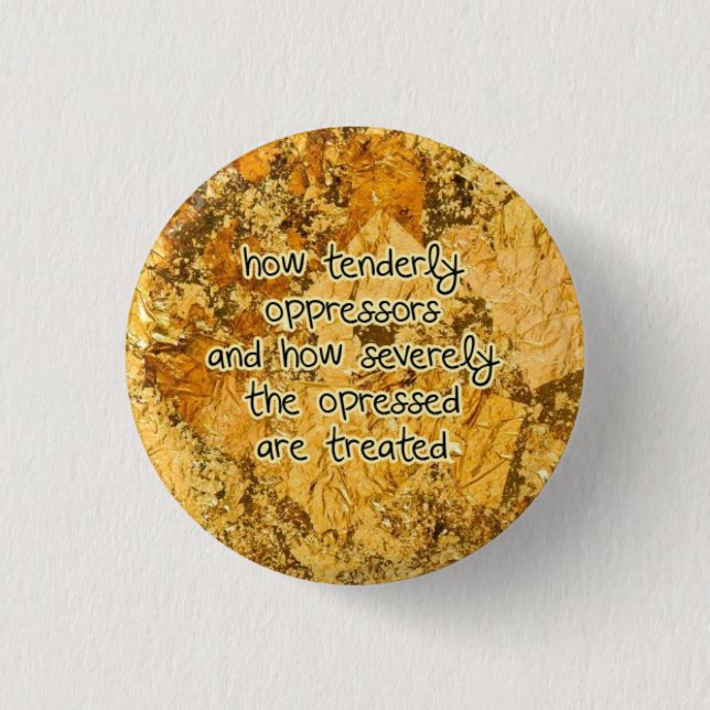 how tenderly 3 cm round badge (Front)