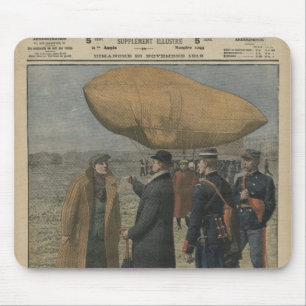How the air conquerors are welcomed in France Mouse Pad