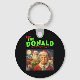 How The Donald Trump Saved Christmas Key Ring