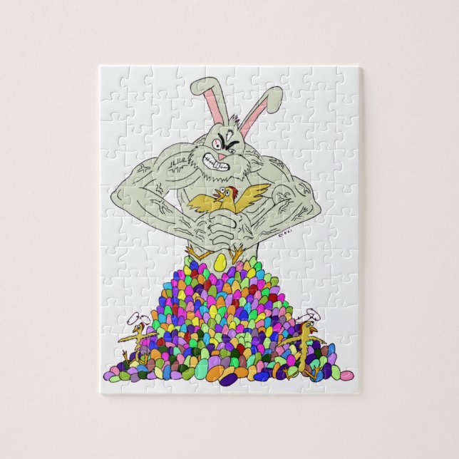 How the Easter Bunny gets his eggs Jigsaw Puzzle (Vertical)