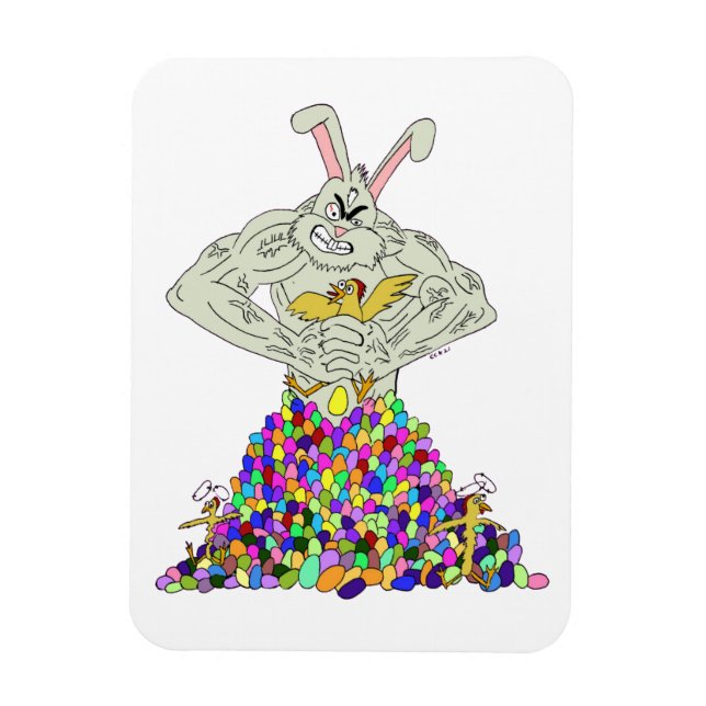 How the Easter Bunny gets his eggs   Magnet (Vertical)