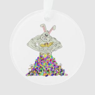 How the Easter Bunny gets his eggs    Ornament