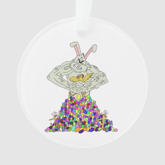 How the Easter Bunny gets his eggs    Ornament (Front)