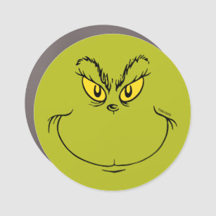 How the Grinch Stole Christmas Face Car Magnet
