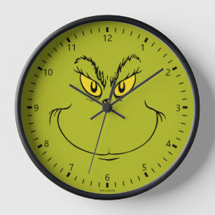 How the Grinch Stole Christmas Face Clock
