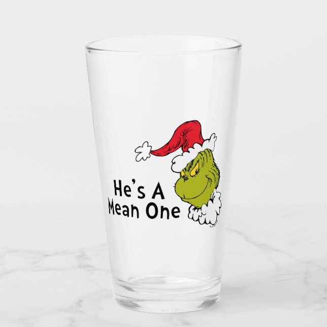 How the Grinch Stole Christmas | He's A Mean One Glass (Front)