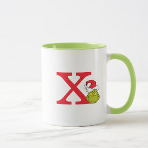 How the Grinch Stole Christmas   Monogram X Mug