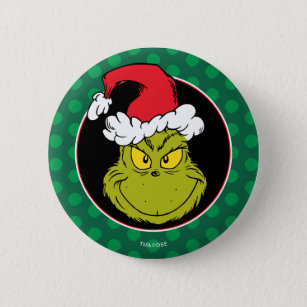 How the Grinch Stole Christmas   Naughty Grinch 6 Cm Round Badge