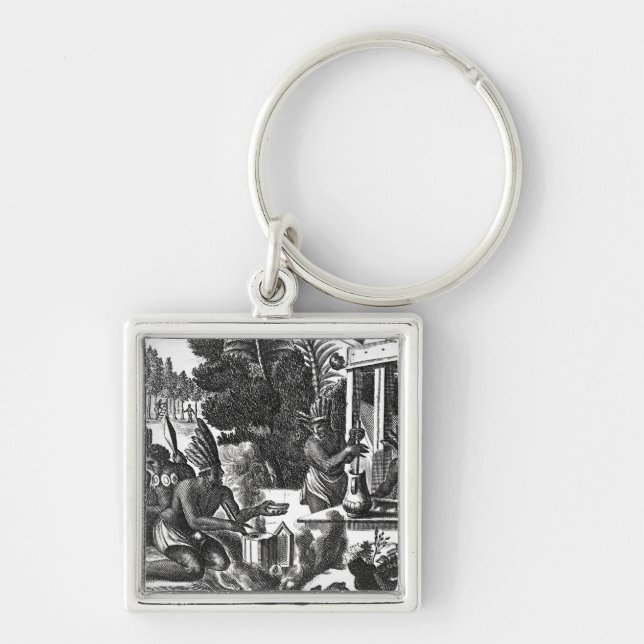 How the Natives of New Spain Key Ring (Front)