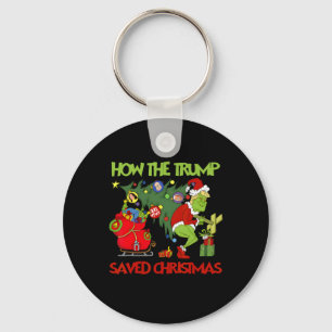 How The Trump Saved Christmas Funny Trump Christma Key Ring