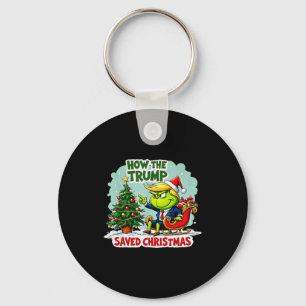 How The Trump Saved Christmas Funny Trump Christma Key Ring