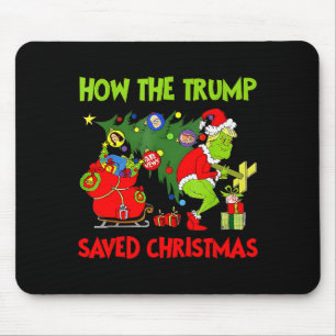 How The Trump Saved Christmas Funny Trump Christma Mouse Pad