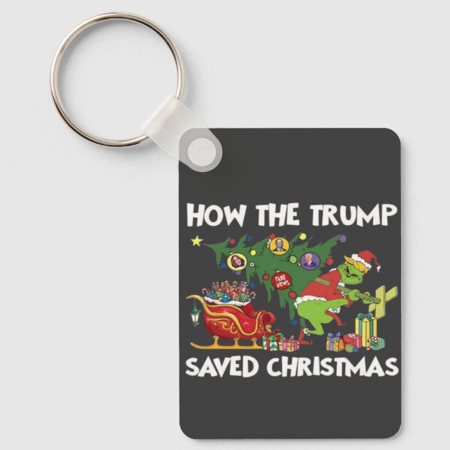 How The Trump Saved Christmas Key Ring (Front)