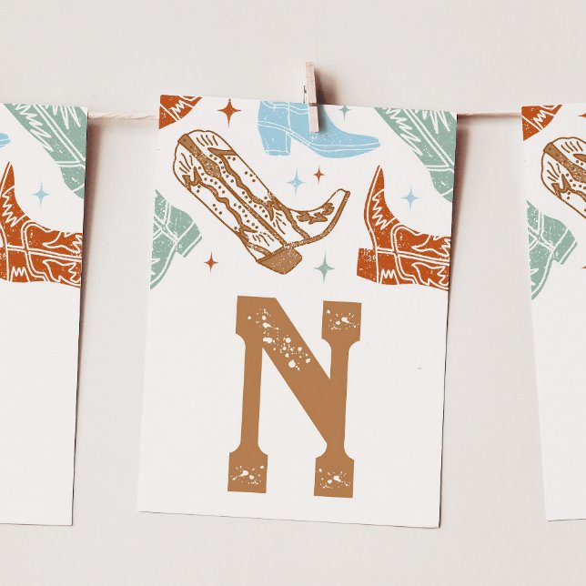 How the West Was One High Chair Banner Card - "N" (Creator Uploaded)