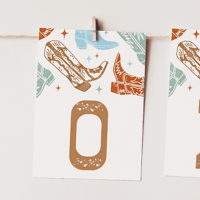 How the West Was One High Chair Banner Card - "O" (Creator Uploaded)