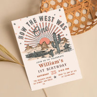 How The West was One Western Cowboy Birthday