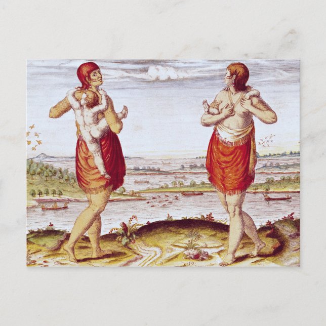 How the Women of Dasamonquepeuc Postcard (Front)