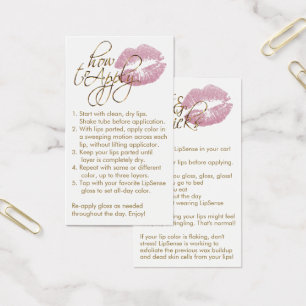 How to Apply - Pink Lips