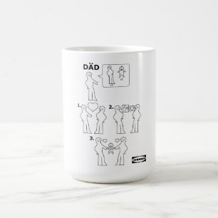How to Assemble a Gay Dad Instruction Sheet Parody Coffee Mug