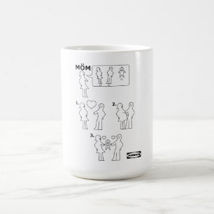 How to Assemble a Mum Instruction Sheet Parody Coffee Mug