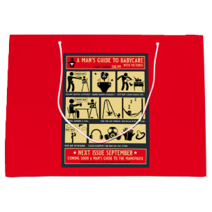 How To Be A Dad Guide Large Gift Bag