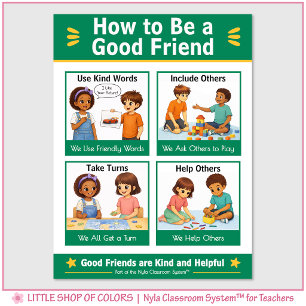 How to Be a Good Friend Classroom Anchor Chart