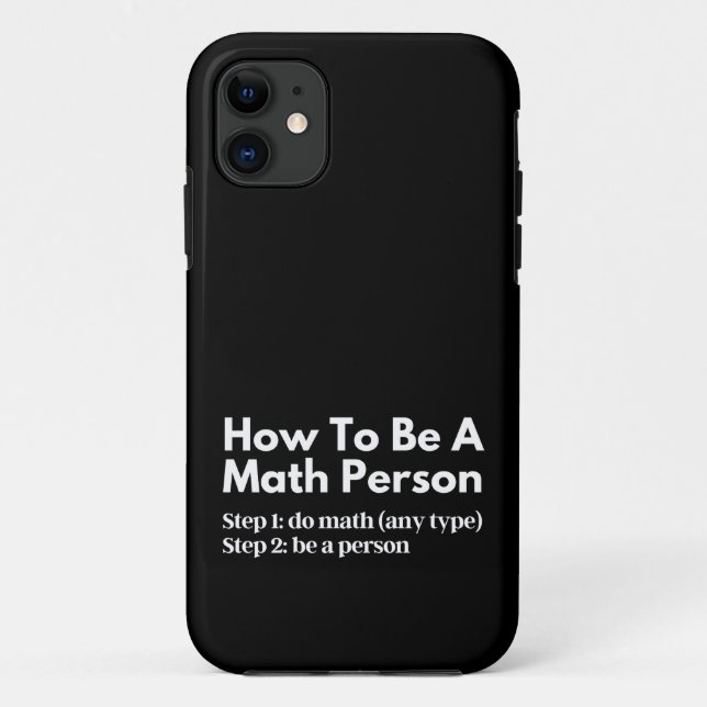 How To Be A Math Person Case-Mate iPhone Case (Back)