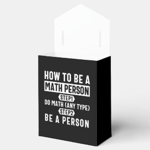 How To Be A Math Person Favour Box