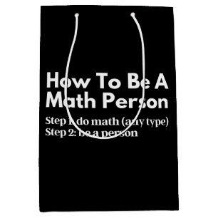 How To Be A Math Person Medium Gift Bag
