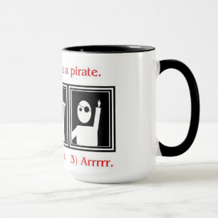 How to be a pirate mug
