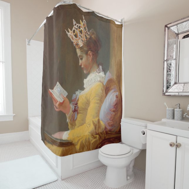 How to be a Queen Shower Curtain (In Situ)