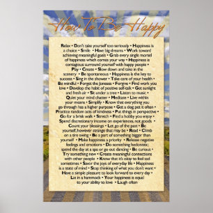 How To Be Happy Poster