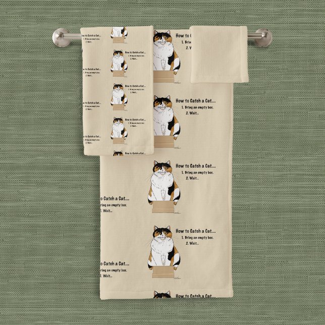 How to Catch a Cat Bath Towel Set (Creator Uploaded)