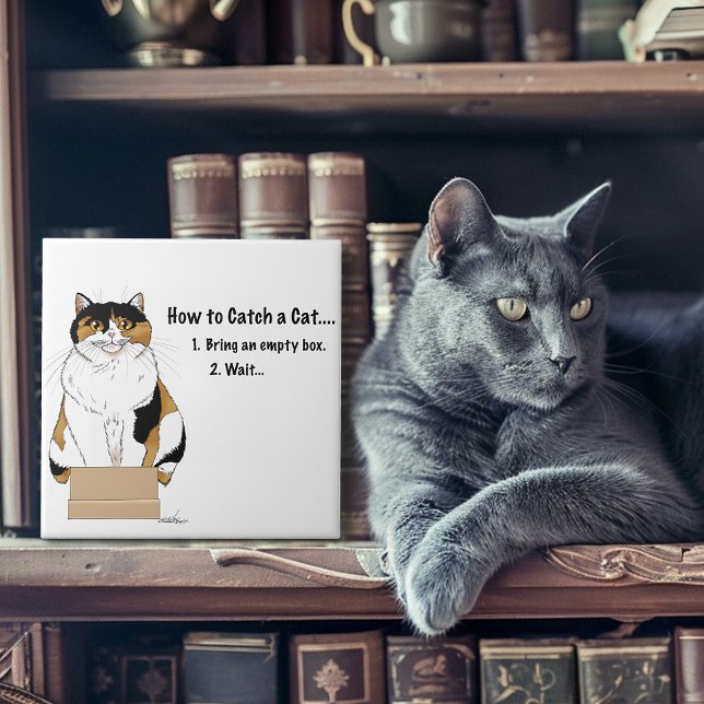 How to Catch a Cat Ceramic Tile (Creator Uploaded)