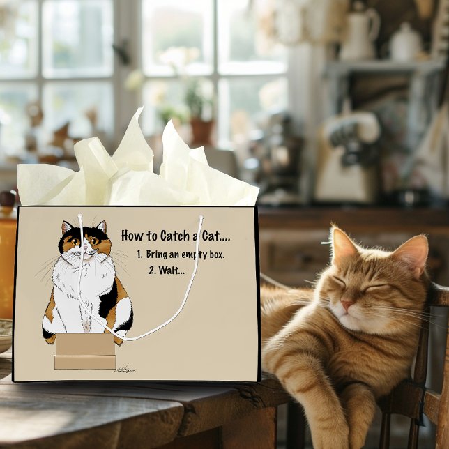 How to Catch a Cat Large Gift Bag (Creator Uploaded)